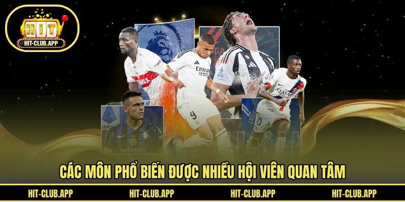 Các môn phổ biến được nhiều hội viên quan tâm Các môn phổ biến được nhiều hội viên quan tâm