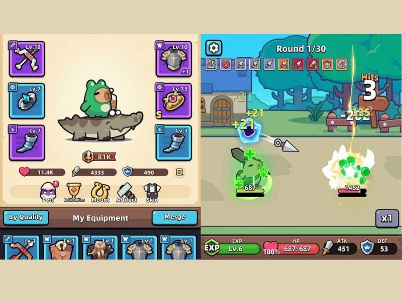 Các Màn Chơi Ngẫu Nhiên Trong Capybara Go Mod