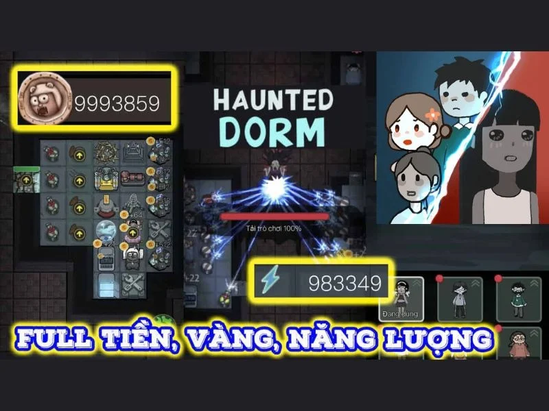 Các Tính Năng Nổi Bật Có Trong Hack Haunted Dorm