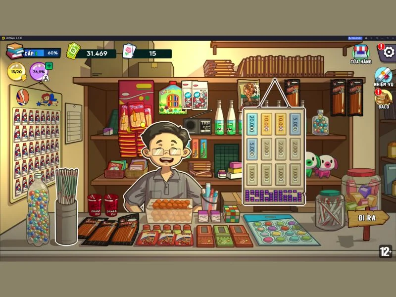 Căn tin & máy game trong Mod Trở Về Tuổi Thơ APK