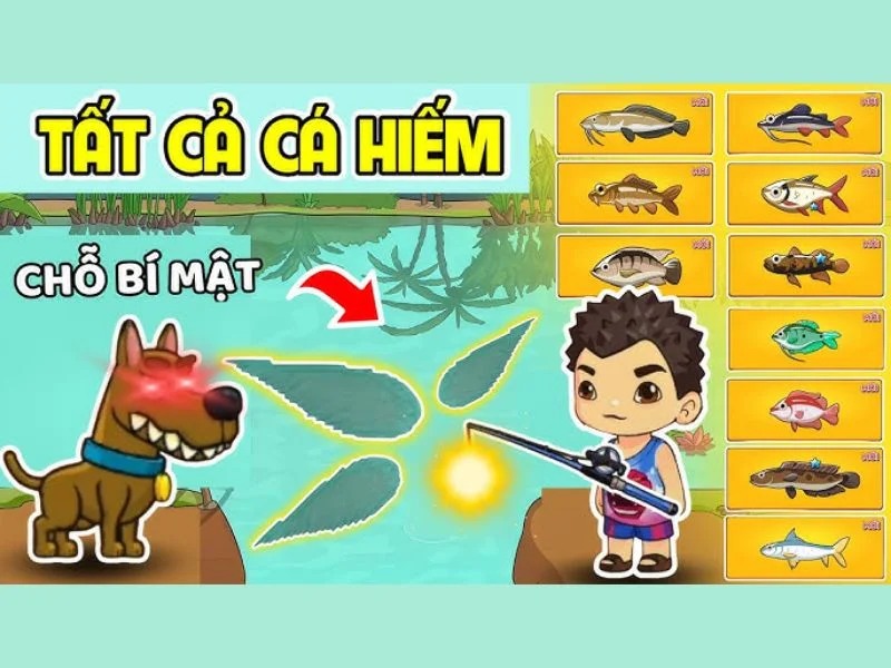 Câu cá trong Mod Trở Về Tuổi Thơ APK