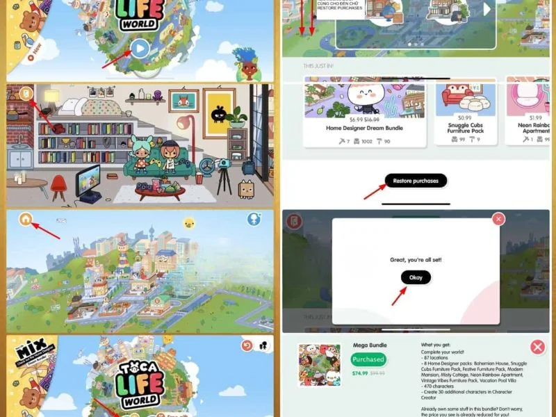 Cung cấp cho người chơi 8 địa điểm trong Toca Life World Khumod Cung cấp cho người chơi 8 địa điểm trong Toca Life World Khumod