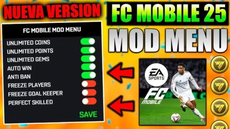Tính Năng Đặc Biệt Trong Bản Hack FC Mobile VN (Mod Menu) Tính Năng Đặc Biệt Trong Bản Hack FC Mobile VN (Mod Menu)