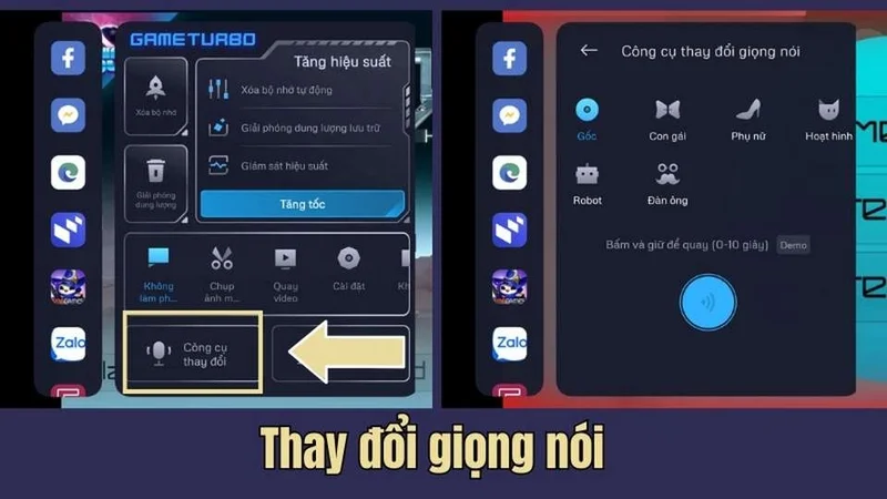 Game Turbo 4.0 APK Dart đổi giọng khi chơi game Game Turbo 4.0 APK Dart đổi giọng khi chơi game