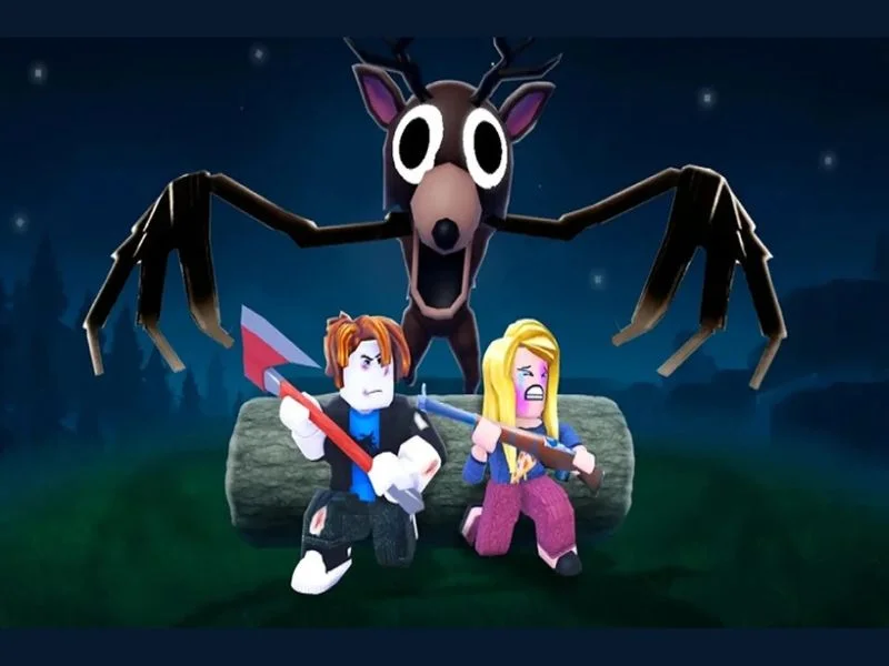 Gameplay sinh tồn trong 99 Night In The Forest