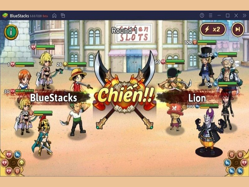 Giao diện chiêu mộ và nâng cấp tướng trong Hack Huyền Thoại Hải Tặc