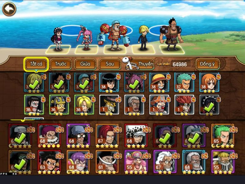 Tham gia boss, đấu trường và sự kiện trong Huyền Thoại Hải Tặc MOD