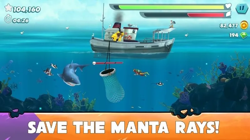 Cơ Chế Điều Khiển Đơn Giản Trong Hungry Shark Evolution Hack