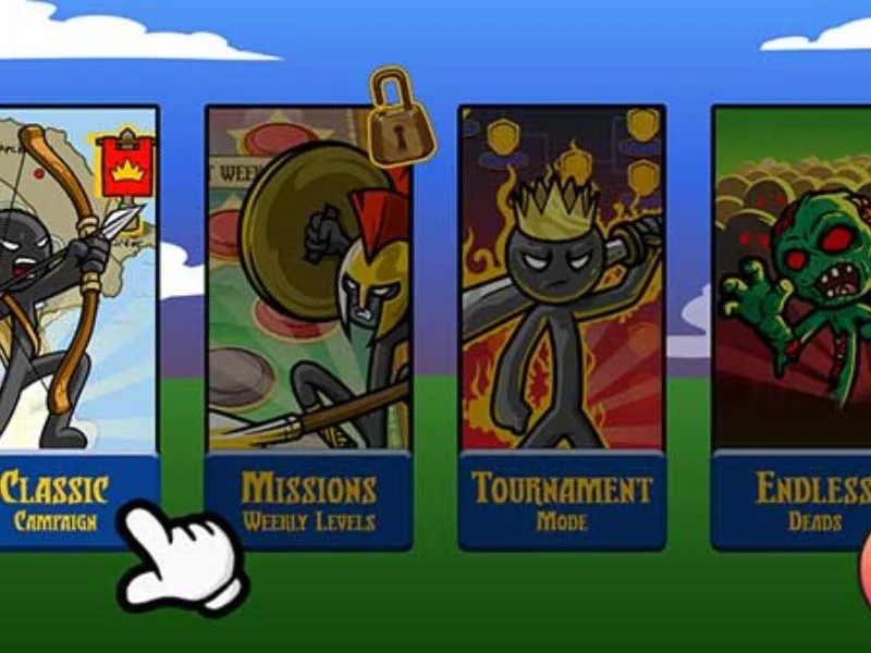 Nhiều chế độ chơi trong Stick War Legacy Hack