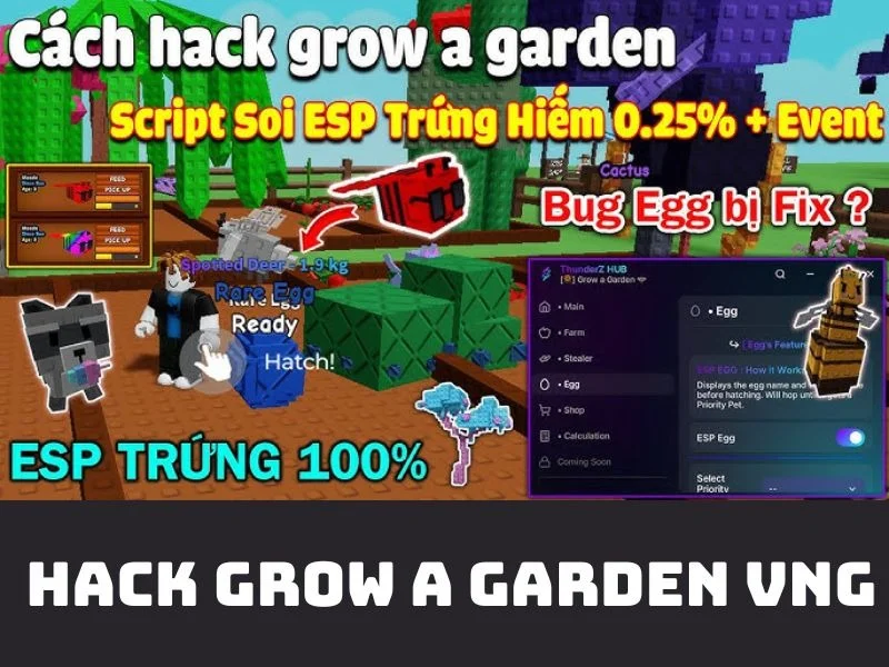 Phiên Bản Hack Grow A Garden VNG Mang Đến Những Gì