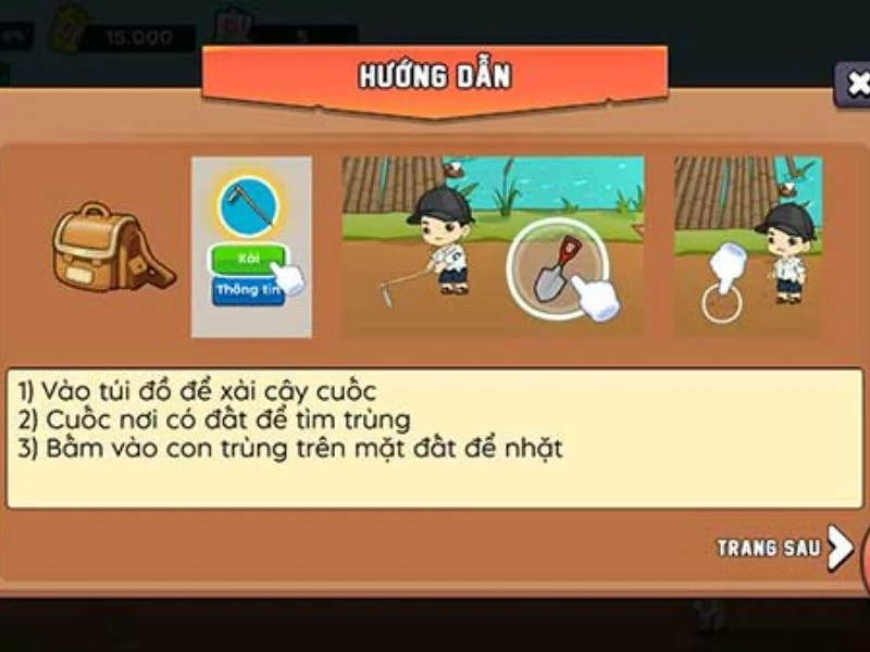 Thưởng kinh nghiệm để tăng cấp trong Mod Trở Về Tuổi Thơ APK