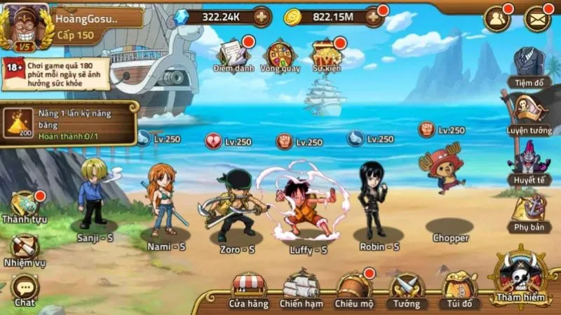 Tính Năng Phiên Bản Gomu Huyền Thoại MOD APK Tại MODVUI