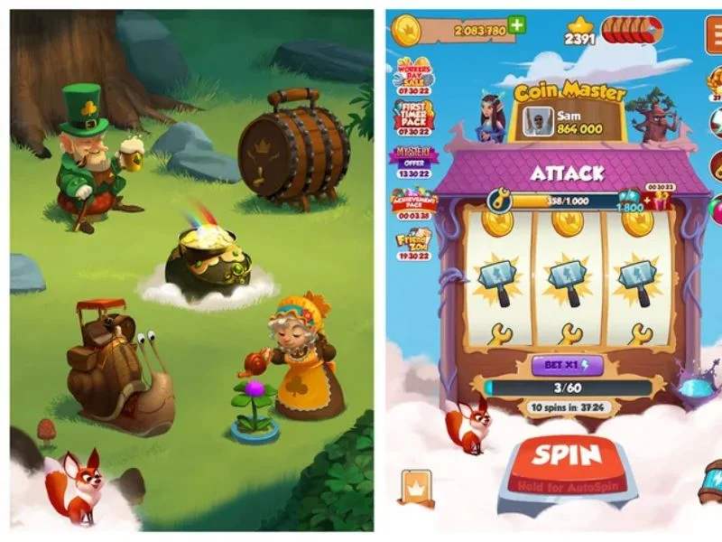  Xây dựng đảo hoang trong Coin Master Mod Apk